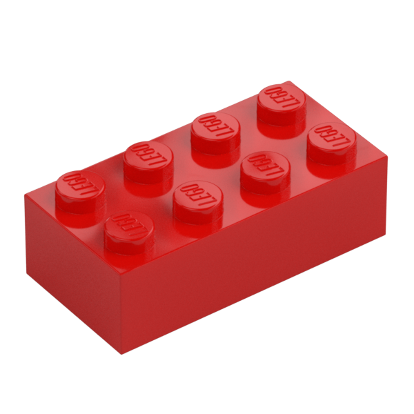 Red 2x4 lego brick