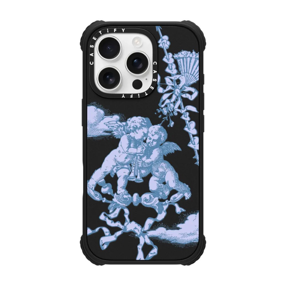 Lover's Gate Ultra Impact Case in black with MagSafe compatibility, displayed on a white background