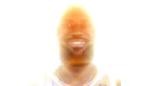 An edited photo of Lebron James